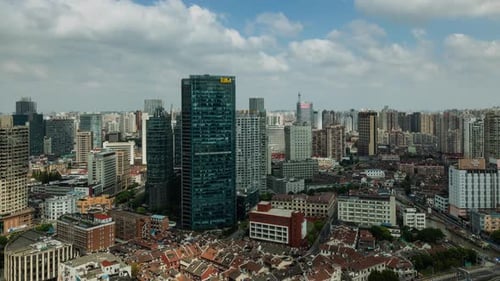 Time Lapse Of The Shanghai China Skyline