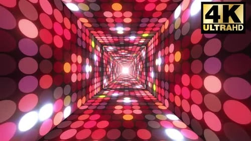 Colorful Neon Tunnel Vj Loop 4k