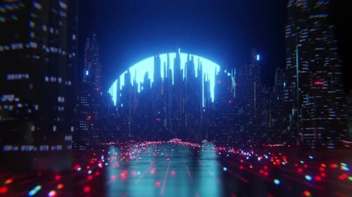 Grande ville futuriste