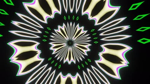 Bright Pulsating Background for Concert Decoration