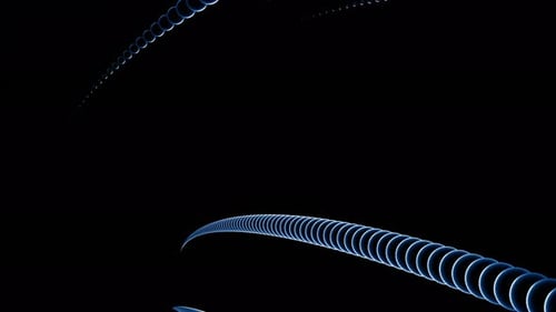 Abstract Background with Alien Tentacles Spinning on a Black Background