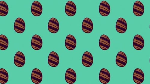 Cute Easter Egg Pattern animation 4k