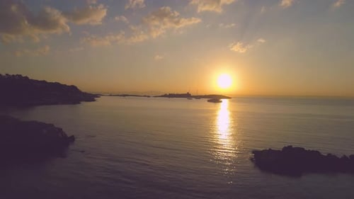 Sonnenuntergang über dem Meer
