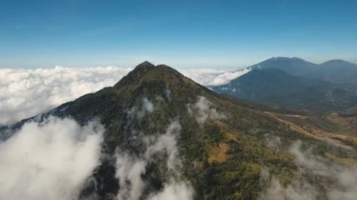 Paysage de montagne de l'île de Jawa, Indonésie.