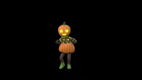 Pumpkin Girl Dance 5 — Halloween-