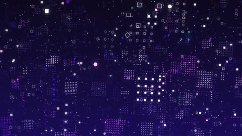 Abstrait des lignes de grille et des points