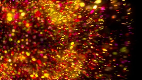 Colorful Particle Burst Abstract Celebration Effect