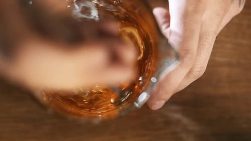 Close Up of a Drink Being Stirred