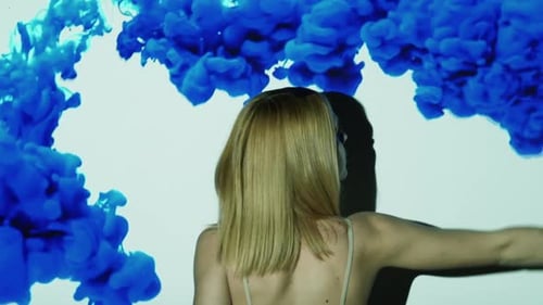 Peinture bleue pour femme People Inspiration Bright Life