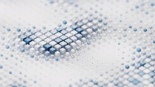 Abstract cube material