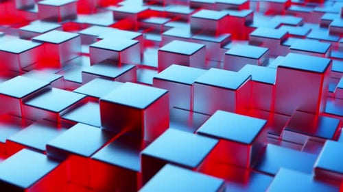Abstrakter blau-roter metallischer Hintergrund