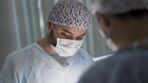 Medical Professional Working in Operating Room