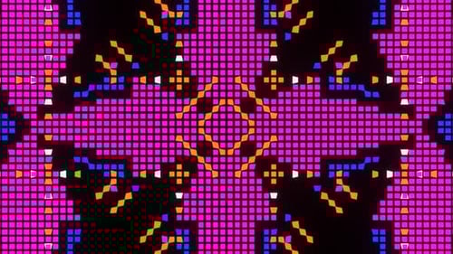 Vj Loop Animation Of Pixel Mosaic Ver23 02