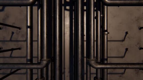 Industrial Pipes Dynamic Movement Background Loop Animation