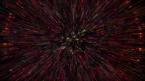 Warp Speed Light Streak Tunnel Background