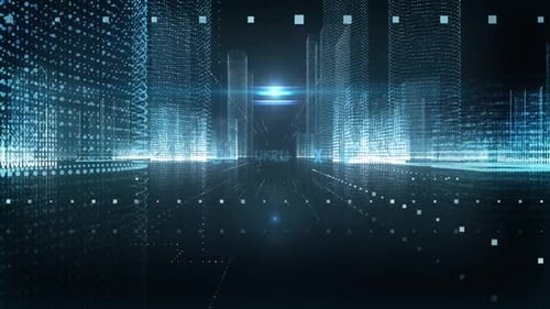 Skyscrapers Digital City Currency Colombian Peso