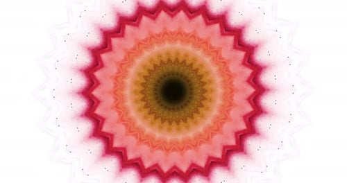 Kaleidoscopic visual effect for a DJ background. Music background. Abstract flower that changes its