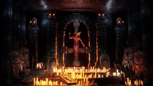 Boucle VJ Baphomet Démon Chèvre
