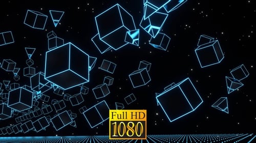 Pyramids And Cubes In Flight HD