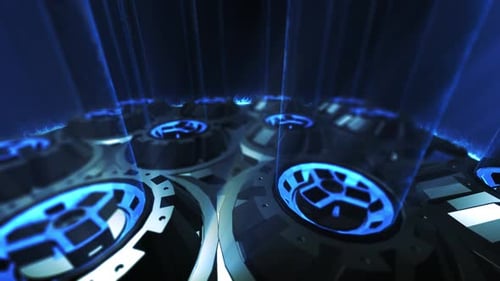 Mit Glas rotierende Lüfterturbine