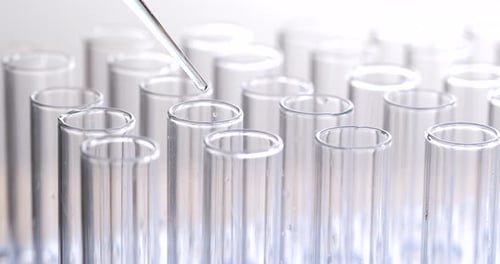 Precision Liquid Drop Fills Lab Test Tubes