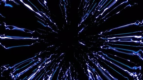 Abstract Fluid Blue Light Energy Streaks Background Loop
