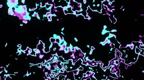 Abstract Glowing Fluid Blob Loop Background