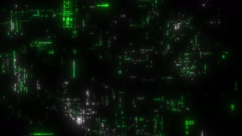 Chaotic Random Abstract Greeble Technology Background Loop