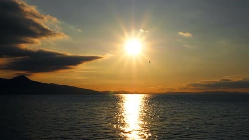 Sunset And Seascape Time Lapse