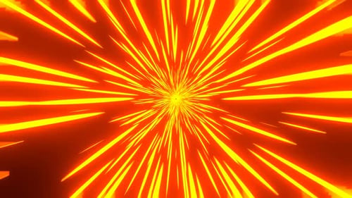 Anime Speed Lines fondo naranja. Viaje por el espacio exterior, el espacio-tiempo