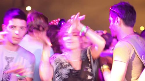 people dancing music festival