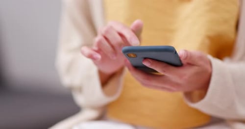 Hands Using Modern Mobile Smart Phone Device