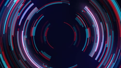 Colorful glow Circle Abstract Futuristic Tech Motion Background