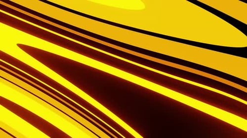 Yellow New Stripes Oil Paints Vj Loop Background 4K