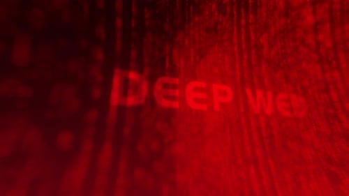 Abstrakter Tech-Quellcode Deep Web