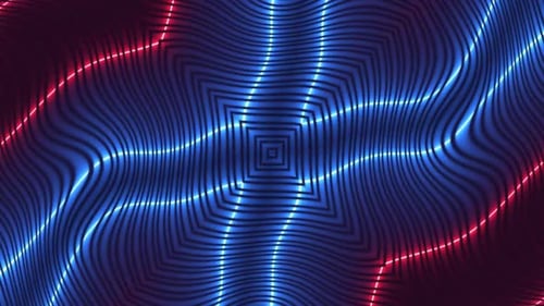 Abstract Wavy Neon Shape 02