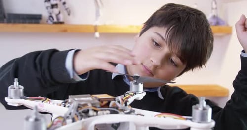The Teenager Learns the Principles of Drone Construction Empirically