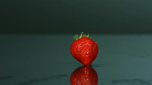 Close Up of a Ripe Red Strawberry