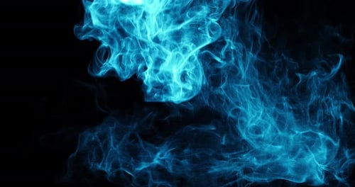 Dynamic Blue Fluid Energy Swirls Motion Background