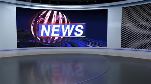 3D Virtual News Studio A005 G
