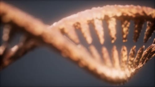 Bright Particulate 3D Rendered DNA