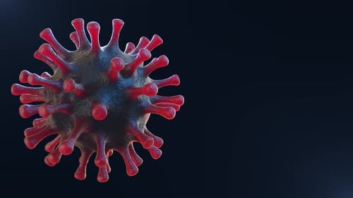 Eine lebendige Coronavirus-Schleife