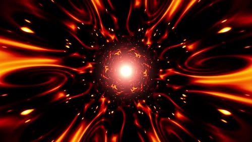 Abstract Fiery Energy Hypnotic Background