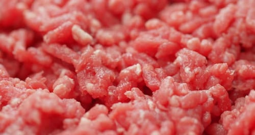 Raw fresh minced beef