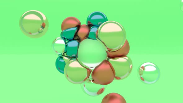 Cover for Modern Minimal Animation Design Concept Trendy 3d Fluid Art Soft Body Physics