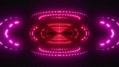 4k Colored Circle Led Loop 4