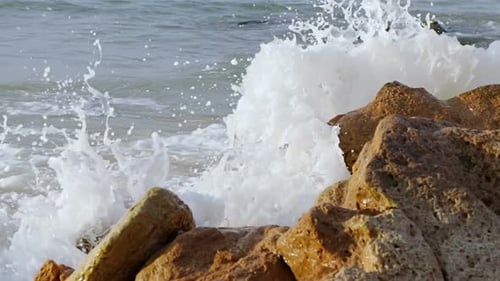 Sea Surf on the Stony Shore
