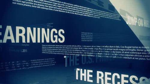 Happy Sounding Economic Headlines Loop