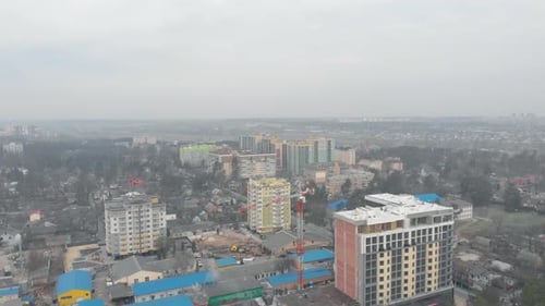 New Building Construction Crane