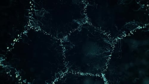 Abstract Dynamic Particle Trails Network Background Loop
